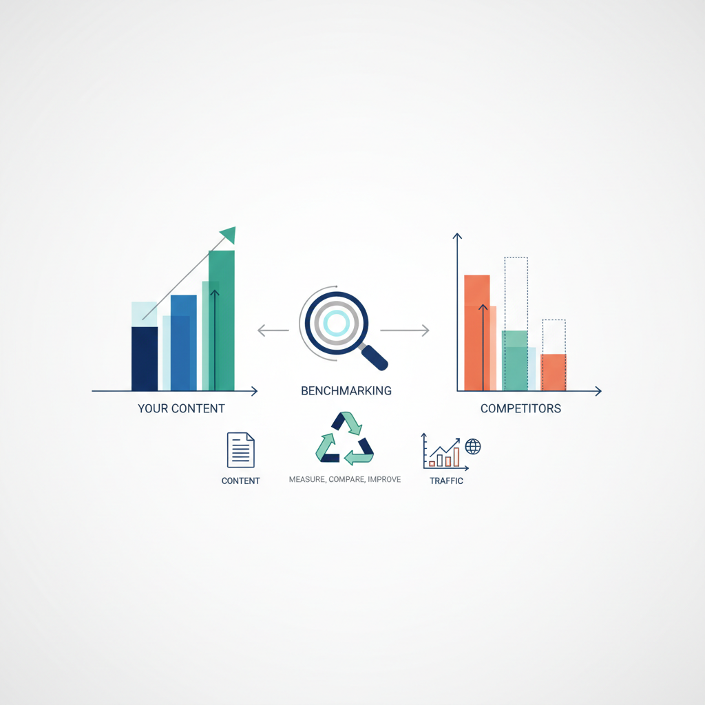 Content benchmarking guide for marketing teams: step-by-step methods to measure, compare, and improve content performance with templates and tactics to outperform competitors.