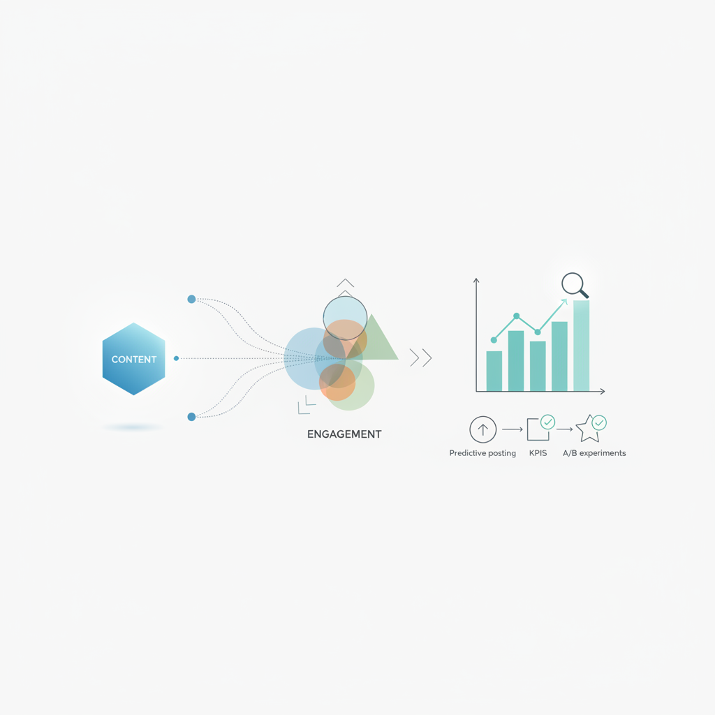 Stop guessing which posts will resonate. Use predictive posting, clear KPI rules, and automated A/B experiments to increase engagement and conversions.