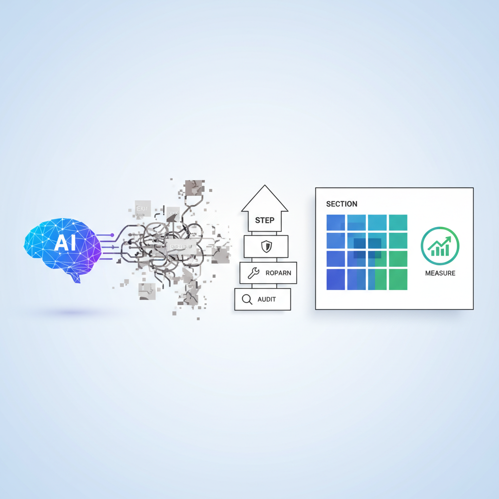 AI content audit checklist to fix traffic drops and restore brand voice. Step-by-step guide to audit, repair, govern, and measure AI-generated content.