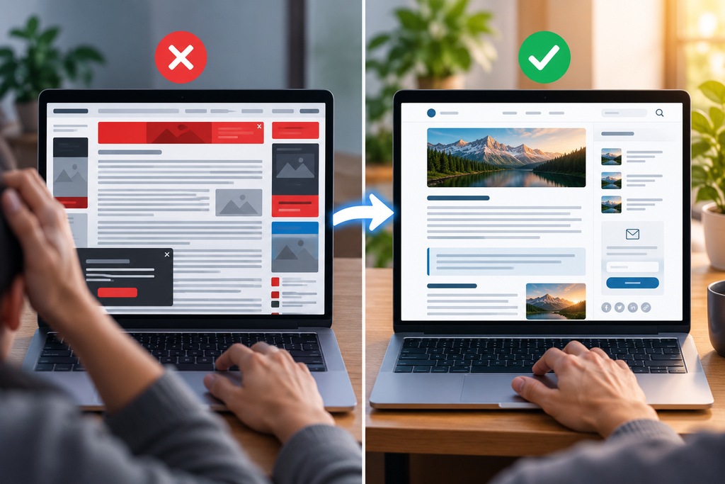 how web design impacts content marketing by affecting readability